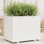 Jardinera madera maciza de pino blanco 90x60x72,5 cm