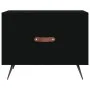 Black engineered wood coffee table 50x50x40 cm by vidaXL, Coffee table - Ref: Foro24-829334, Price: 41,21 €, Discount: %