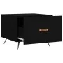 Black engineered wood coffee table 50x50x40 cm by vidaXL, Coffee table - Ref: Foro24-829334, Price: 41,21 €, Discount: %