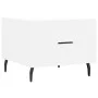 Mesa de centro madera de ingeniería blanca 50x50x40 cm de vidaXL, Mesas de centro - Ref: Foro24-829428, Precio: 41,42 €, Desc...