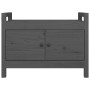 Massivholz Kiefer Flurbank grau 80x40x60 cm von vidaXL, Bänke für Hallen und Lager - Ref: Foro24-821781, Preis: 108,52 €, Rab...