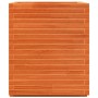Jardinera madera maciza de pino marrón cera 90x60x72,5 cm