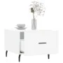 Mesa de centro madera de ingeniería blanca 50x50x40 cm de vidaXL, Mesas de centro - Ref: Foro24-829428, Precio: 41,42 €, Desc...