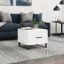 Weißer Couchtisch aus Holzwerkstoff, 50 x 50 x 40 cm von vidaXL, Couchtisch - Ref: Foro24-829444, Preis: 45,56 €, Rabatt: %
