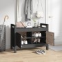 Massivholz Kiefer Flurbank grau 80x40x60 cm von vidaXL, Bänke für Hallen und Lager - Ref: Foro24-821781, Preis: 108,52 €, Rab...