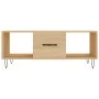 Mesa de centro madera contrachapada roble Sonoma 102x50x40 cm de vidaXL, Mesas de centro - Ref: Foro24-829295, Precio: 46,36 ...