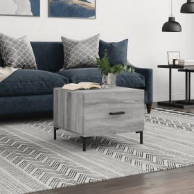 Sonoma-Couchtisch aus grauem Sperrholz, 50 x 50 x 40 cm von vidaXL, Couchtisch - Ref: Foro24-829408, Preis: 41,59 €, Rabatt: %