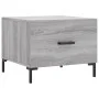 Mesa de centro madera contrachapada gris Sonoma 50x50x40 cm de vidaXL, Mesas de centro - Ref: Foro24-829408, Precio: 41,21 €,...