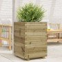 Jardinera de madera de pino impregnada 50x50x72 cm en Maceteros y jardineras | Comprar online en Foro24