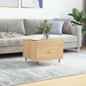 Mesa de centro madera contrachapada roble Sonoma 50x50x40 cm de vidaXL, Mesas de centro - Ref: Foro24-829354, Precio: 39,05 €...