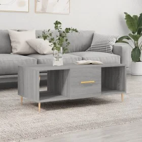 Sonoma-Couchtisch aus grauem Sperrholz, 102 x 50 x 40 cm von vidaXL, Couchtisch - Ref: Foro24-829290, Preis: 48,21 €, Rabatt: %
