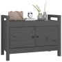 Massivholz Kiefer Flurbank grau 80x40x60 cm von vidaXL, Bänke für Hallen und Lager - Ref: Foro24-821781, Preis: 108,52 €, Rab...