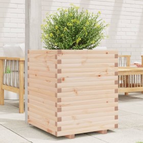 Jardinera madera maciza de pino 60x60x72 cm