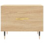 Mesa de centro madera contrachapada roble Sonoma 50x50x40 cm de vidaXL, Mesas de centro - Ref: Foro24-829354, Precio: 39,00 €...