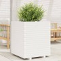 Jardinera madera maciza de pino blanco 60x60x72 cm