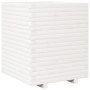 Jardinera madera maciza de pino blanco 60x60x72 cm