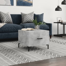 Concrete gray engineered wood coffee table 50x50x40 cm by vidaXL, Coffee table - Ref: Foro24-829404, Price: 40,40 €, Discount: %