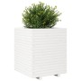 Jardinera madera maciza de pino blanco 60x60x72 cm