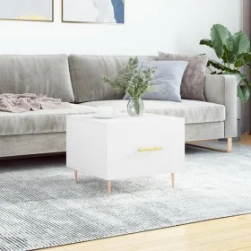 White engineered wood coffee table 50x50x40 cm by vidaXL, Coffee table - Ref: Foro24-829364, Price: 38,66 €, Discount: %