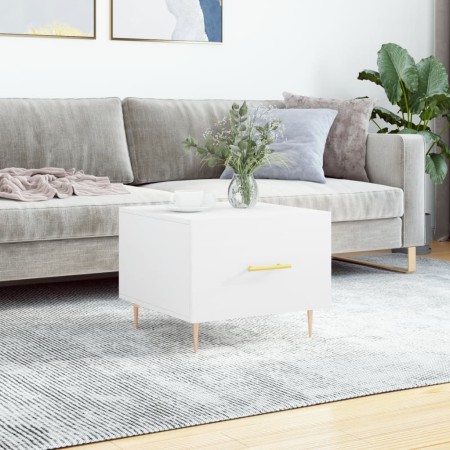 Weißer Couchtisch aus Holzwerkstoff, 50 x 50 x 40 cm von vidaXL, Couchtisch - Ref: Foro24-829364, Preis: 39,00 €, Rabatt: %