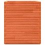 Jardinera exterior madera maciza pino marrón cera 60x60x72 cm