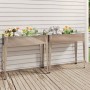 Pflanzgefäße 2 Einheiten aus verzinktem Stahl von vidaXL, Töpfe und Pflanzgefäße - Ref: Foro24-3154236, Preis: 100,77 €, Raba...