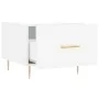 Mesa de centro madera de ingeniería blanca 50x50x40 cm de vidaXL, Mesas de centro - Ref: Foro24-829364, Precio: 38,66 €, Desc...