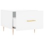 Weißer Couchtisch aus Holzwerkstoff, 50 x 50 x 40 cm von vidaXL, Couchtisch - Ref: Foro24-829364, Preis: 39,00 €, Rabatt: %