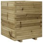 Jardinera madera de pino impregnada 60x60x72 cm