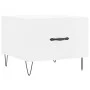 Engineered wood white gloss coffee table 50x50x40 cm by vidaXL, Coffee table - Ref: Foro24-829384, Price: 42,41 €, Discount: %