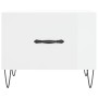 Engineered wood white gloss coffee table 50x50x40 cm by vidaXL, Coffee table - Ref: Foro24-829384, Price: 42,80 €, Discount: %