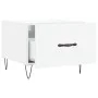 Engineered wood white gloss coffee table 50x50x40 cm by vidaXL, Coffee table - Ref: Foro24-829384, Price: 42,41 €, Discount: %