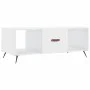 Mesa de centro madera contrachapada blanco brillo 102x50x40 cm de vidaXL, Mesas de centro - Ref: Foro24-829270, Precio: 47,84...