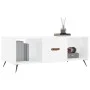 Mesa de centro madera contrachapada blanco brillo 102x50x40 cm de vidaXL, Mesas de centro - Ref: Foro24-829270, Precio: 47,84...