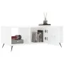 Mesa de centro madera contrachapada blanco brillo 102x50x40 cm de vidaXL, Mesas de centro - Ref: Foro24-829270, Precio: 47,84...