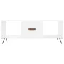 Mesa de centro madera contrachapada blanco brillo 102x50x40 cm de vidaXL, Mesas de centro - Ref: Foro24-829270, Precio: 47,84...