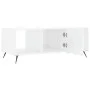 Mesa de centro madera contrachapada blanco brillo 102x50x40 cm de vidaXL, Mesas de centro - Ref: Foro24-829270, Precio: 47,84...