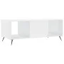 Mesa de centro madera contrachapada blanco brillo 102x50x40 cm de vidaXL, Mesas de centro - Ref: Foro24-829270, Precio: 47,84...
