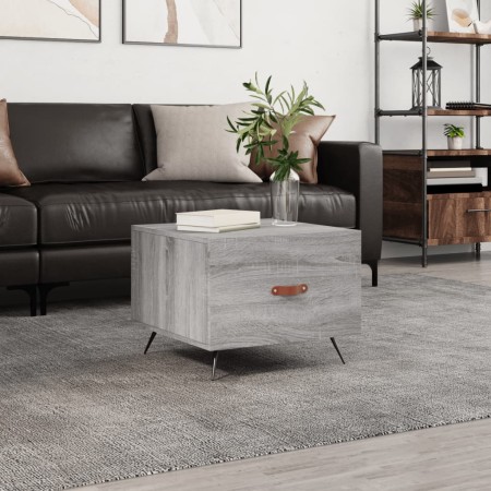 Engineered wood Sonoma gray coffee table 50x50x40 cm by vidaXL, Coffee table - Ref: Foro24-829344, Price: 40,15 €, Discount: %