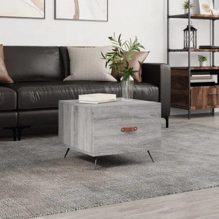 Mesa de centro madera de ingeniería gris Sonoma 50x50x40 cm de vidaXL, Mesas de centro - Ref: Foro24-829344, Precio: 39,75 €,...