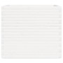 Jardinera de madera maciza de pino blanca 80x80x72 cm