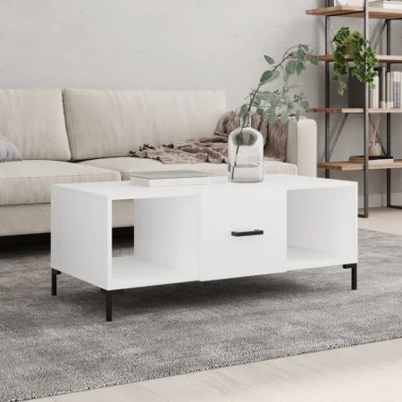 Couchtisch aus weißem Sperrholz, 102 x 50 x 40 cm von vidaXL, Couchtisch - Ref: Foro24-829300, Preis: 53,26 €, Rabatt: %