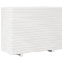 Jardinera de madera maciza de pino blanca 90x40x72 cm