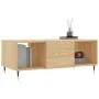 Mesa de centro madera contrachapada roble Sonoma 102x50x40 cm de vidaXL, Mesas de centro - Ref: Foro24-829279, Precio: 46,92 ...