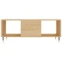 Mesa de centro madera contrachapada roble Sonoma 102x50x40 cm de vidaXL, Mesas de centro - Ref: Foro24-829279, Precio: 46,92 ...