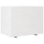 Jardinera de madera maciza de pino blanca 90x60x72 cm