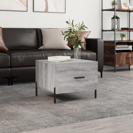 Mesa de centro madera contrachapada gris Sonoma 50x50x40 cm de vidaXL, Mesas de centro - Ref: Foro24-829424, Precio: 43,77 €,...