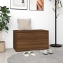 Flurbank aus braunem Eichensperrholz, 80 x 40 x 45 cm von vidaXL, Bänke für Hallen und Lager - Ref: Foro24-816049, Preis: 82,...
