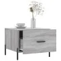 Mesa de centro madera contrachapada gris Sonoma 50x50x40 cm de vidaXL, Mesas de centro - Ref: Foro24-829424, Precio: 43,43 €,...