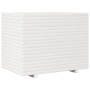 Jardinera de madera maciza de pino blanca 90x60x72 cm
